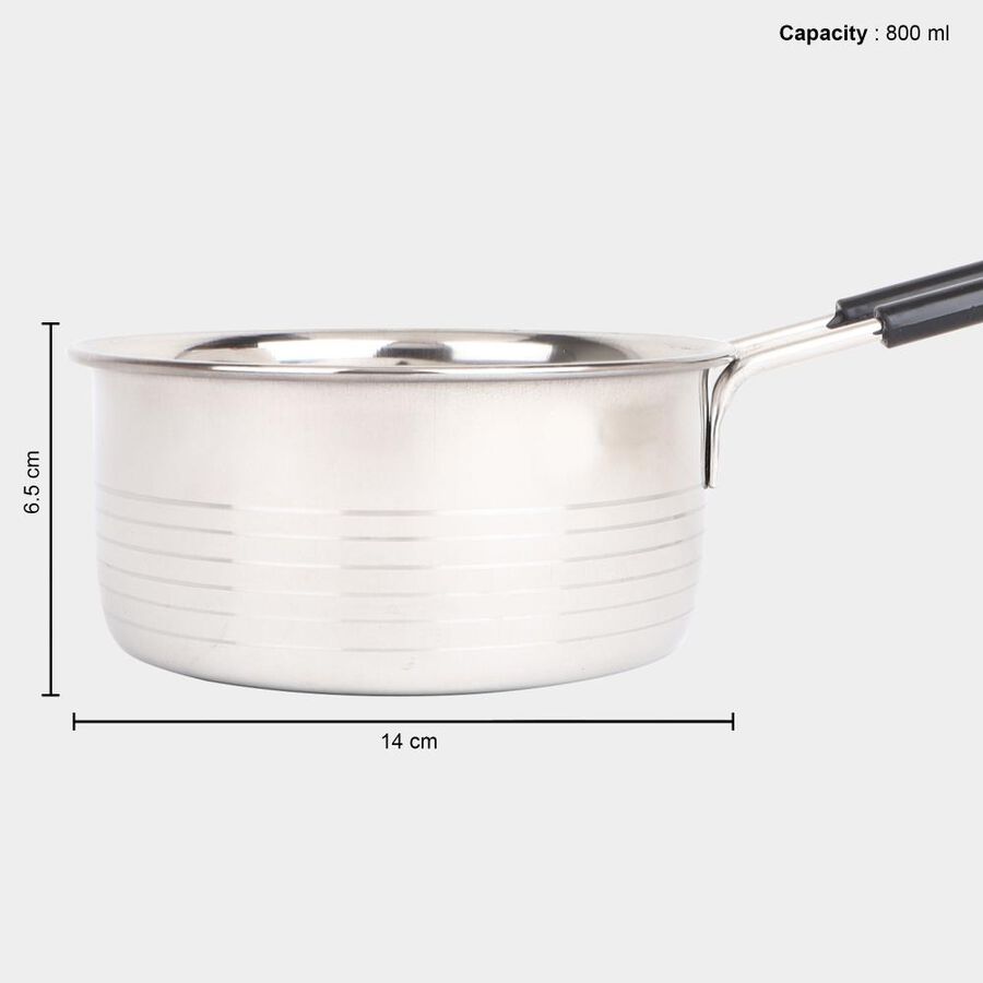 800 ml Stainless Steel Saucepan, Induction Compatible, , large image number null