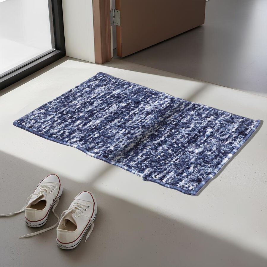 Anti-SKId Blue Polyester Door Mat, , large image number null