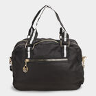 Women's Black Fabric Hand Bag, , small image number null
