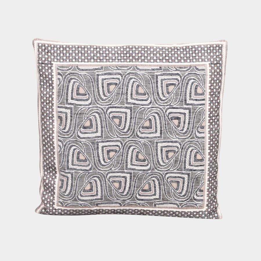 Grey Polyester Cushion Cover, , large image number null