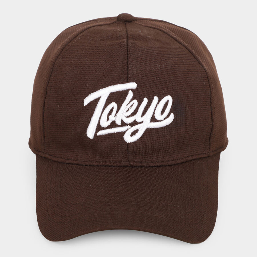 Brown Men's Cotton Cap, , large image number null
