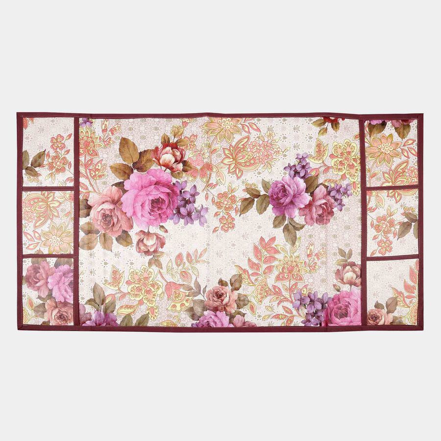 Printed Fridge Top Cover And 1 Fridge Handle Cover, , large image number null