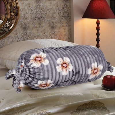 Grey Polyester Bolster