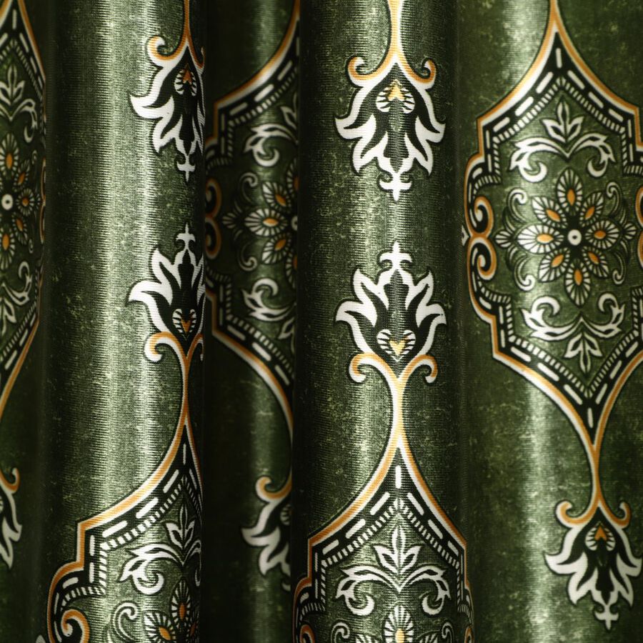 7ft. Dark Green Microfiber Door Curtain, , large image number null