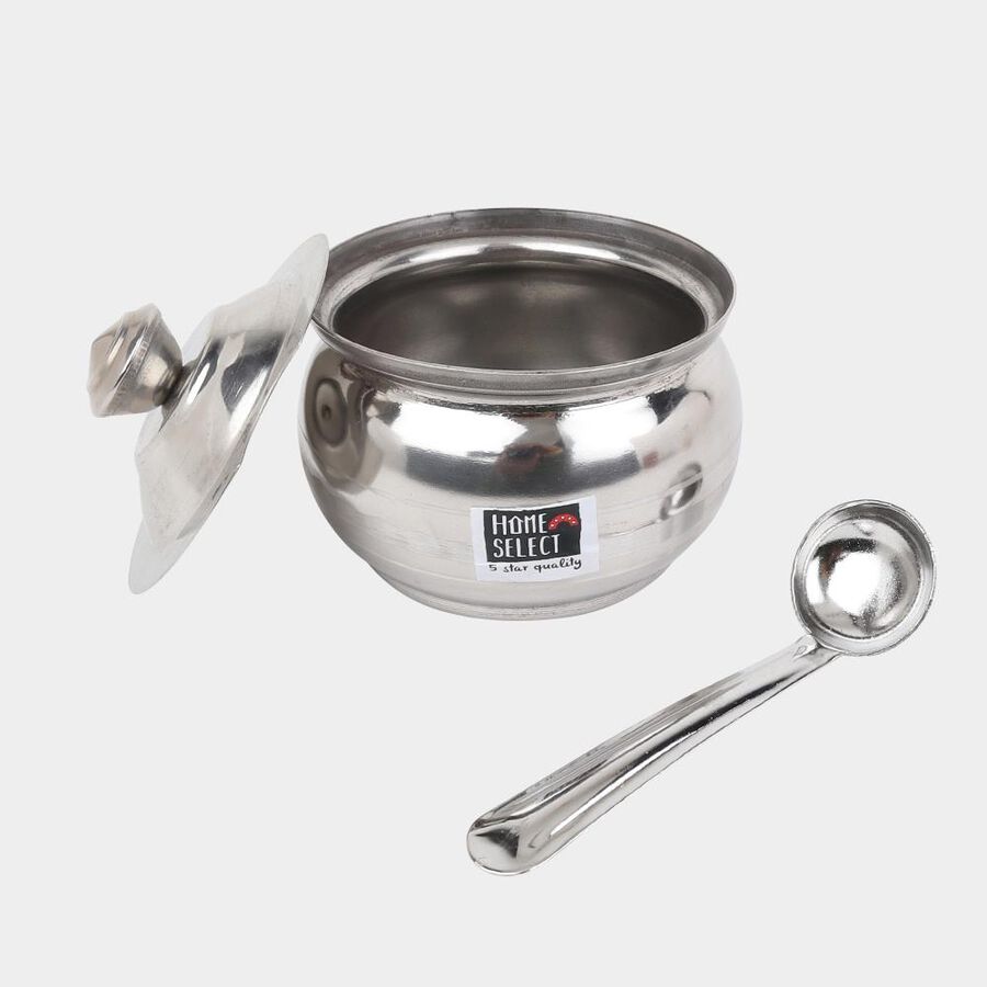 200 ml Stainless Steel Ghee Container, , large image number null