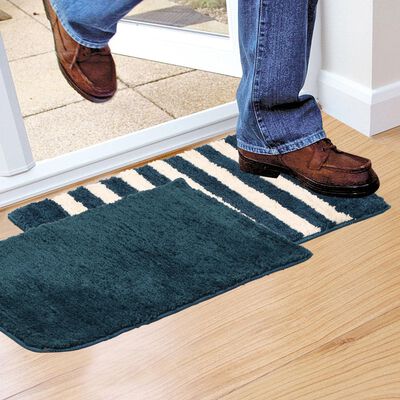 Anti-SKId Blue Polyester Door Mat