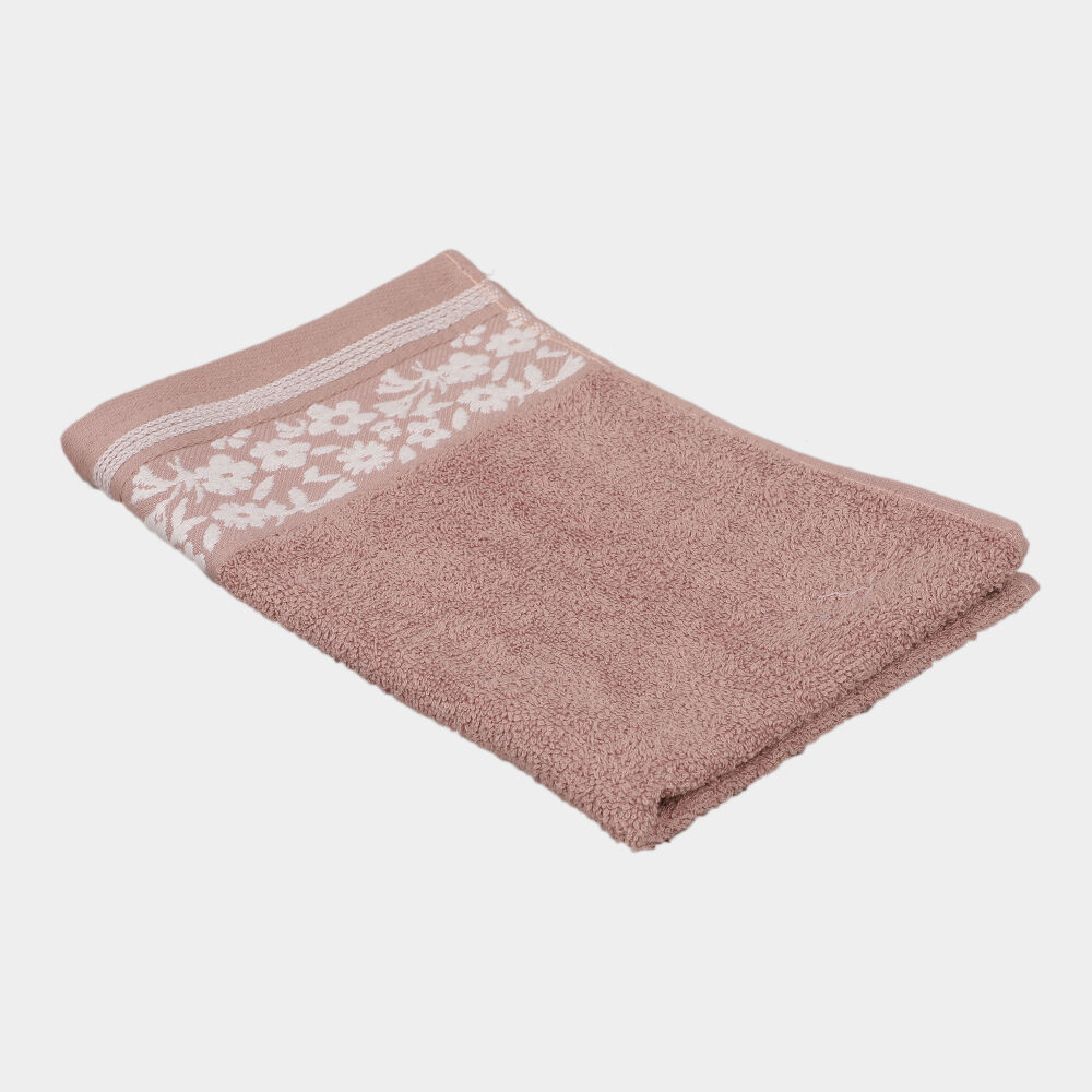 Home Beautiful                         400 GSM Pink Cotton Hand Towel