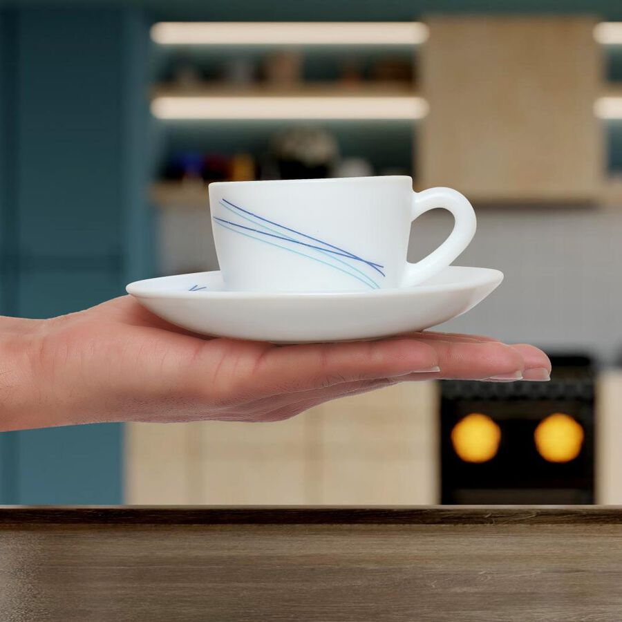 130 ml Opalware Cup & Saucer Set, , large image number null