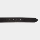 Men's Black Leather Casual Belt, , small image number null