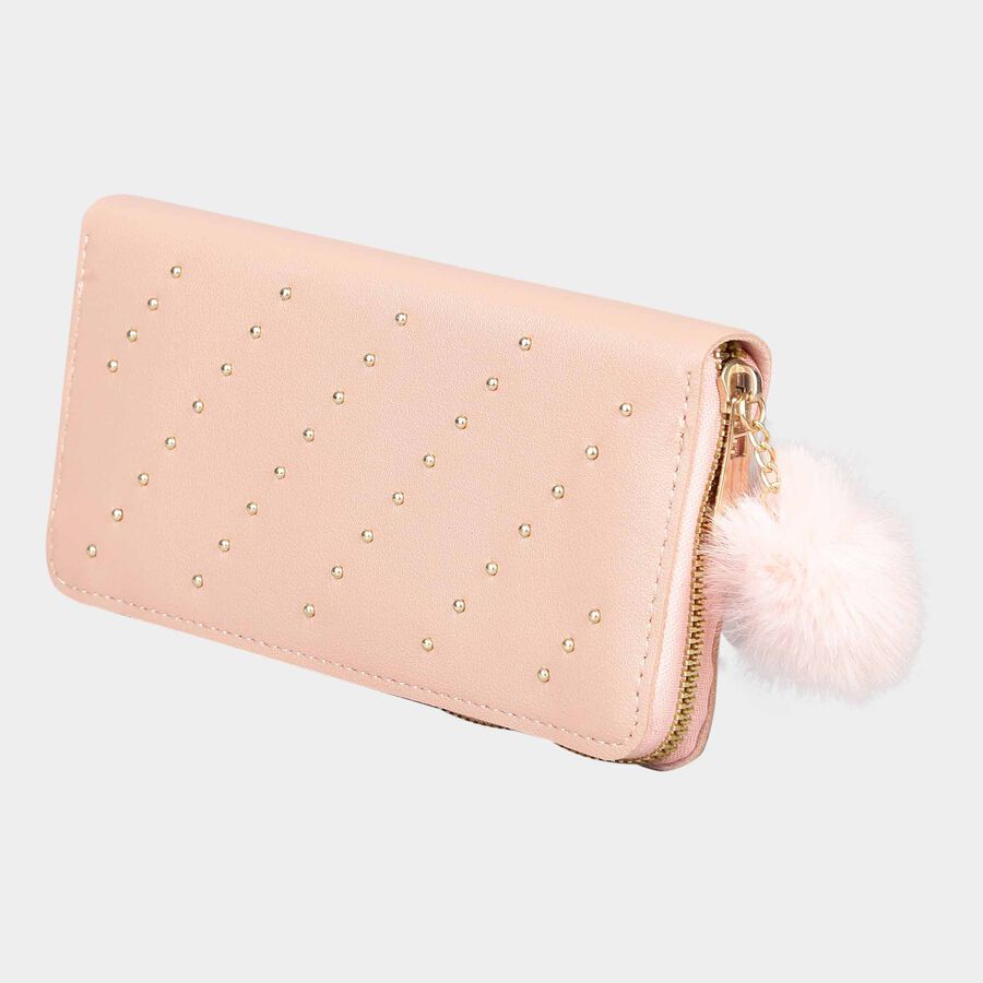 Women's Polyurethane Zipper Hand Pouch, , large image number null