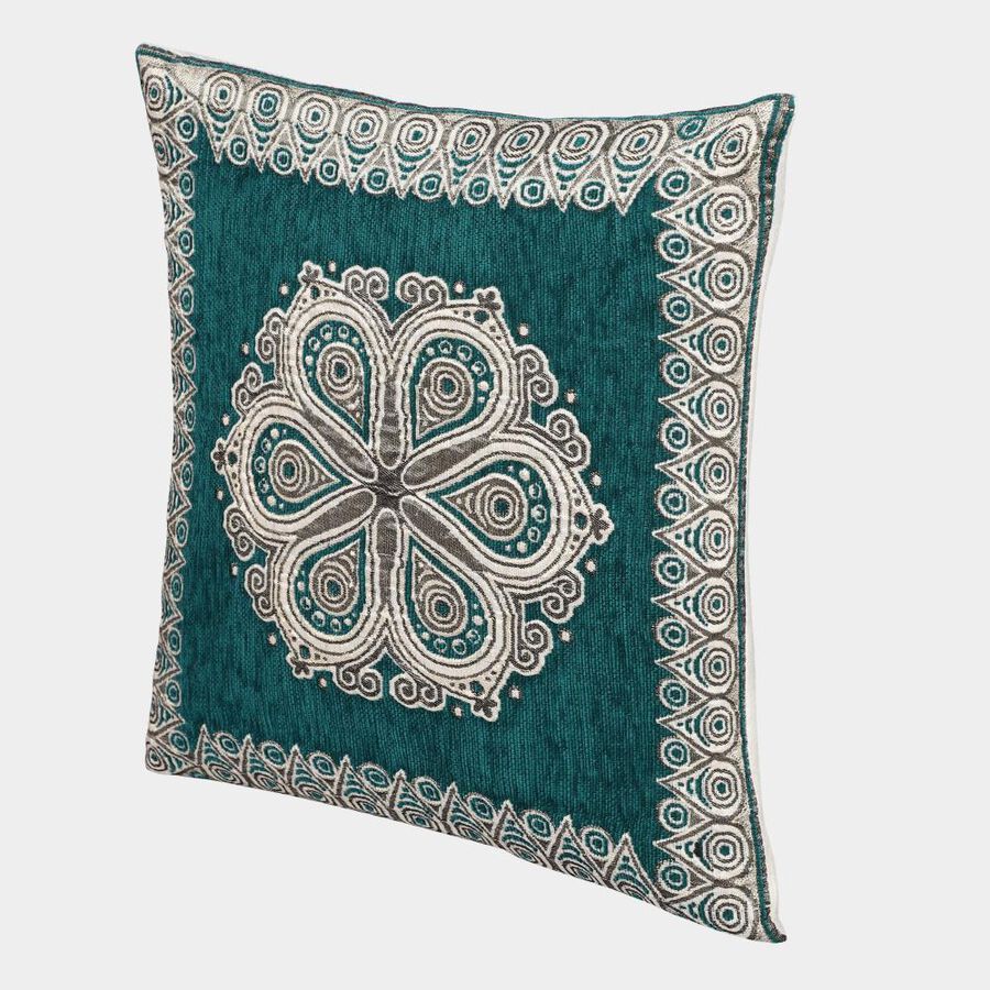 Green Polyester Cushion Cover, , large image number null