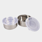 Stainless Steel Lunch Box With Bag - 2 Pcs., , small image number null