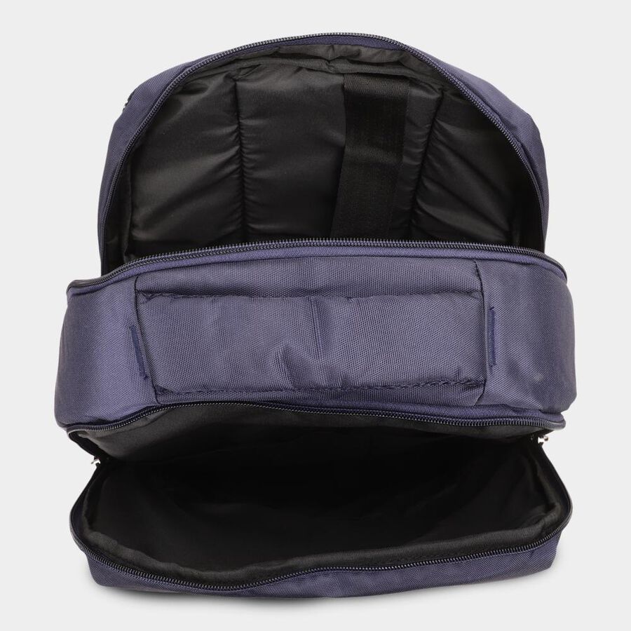 Dark Blue Backpack with Laptop Sleeve, 27 L(Approx), , large image number null