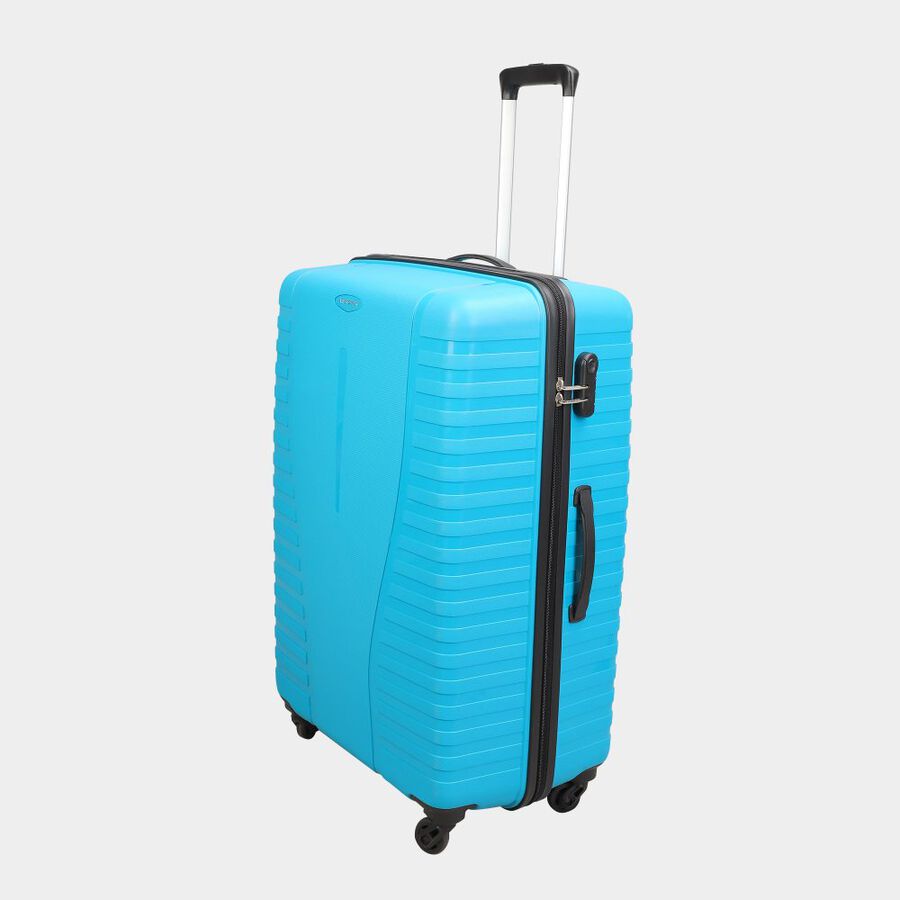 4-Wheel Light Blue Polypropylene Hard Case Trolley, Small + Medium + Large, , large image number null