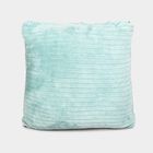 Light Aqua Velvet Solid Cushion, , small