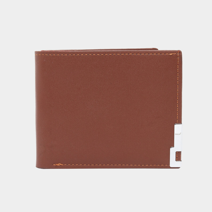 Men PU Brown Wallet, , large image number null