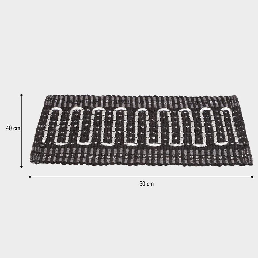 Grey Polyester Cotton Door Mat, , large image number null