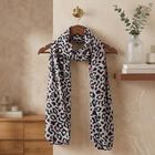 Grey Fabric Scarf, , small