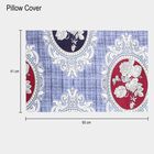 Blue Microfiber Double Bedsheet with Pillow Cover, , small