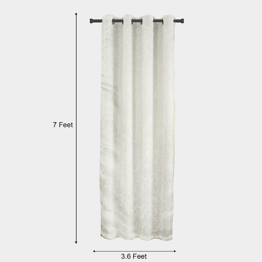 7ft. Aqua Polyester Curtain, , large