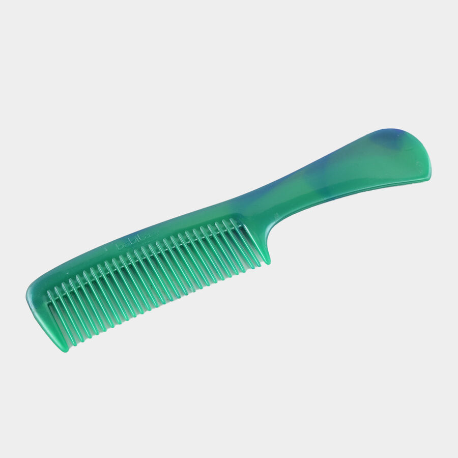 Plastic Hair Comb, Set of 2 - Colour/Design May Vary, , large image number null