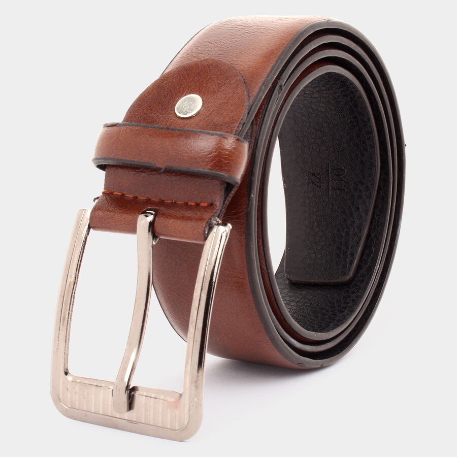 Men's Polyurethane Casual Belt, Size 36, Smooth/Plain, , large image number null