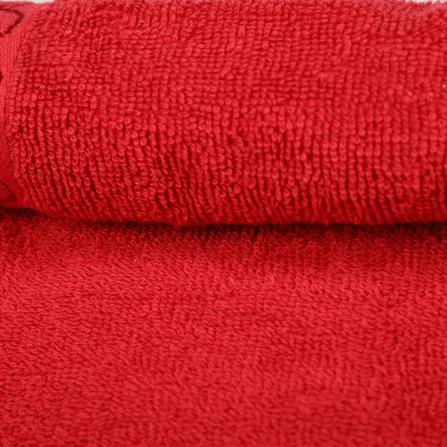 110 GSM Red Cotton Hand Towel, , large image number null