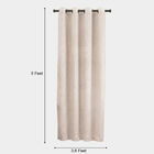 5ft. Off White Polyester Curtain, , small