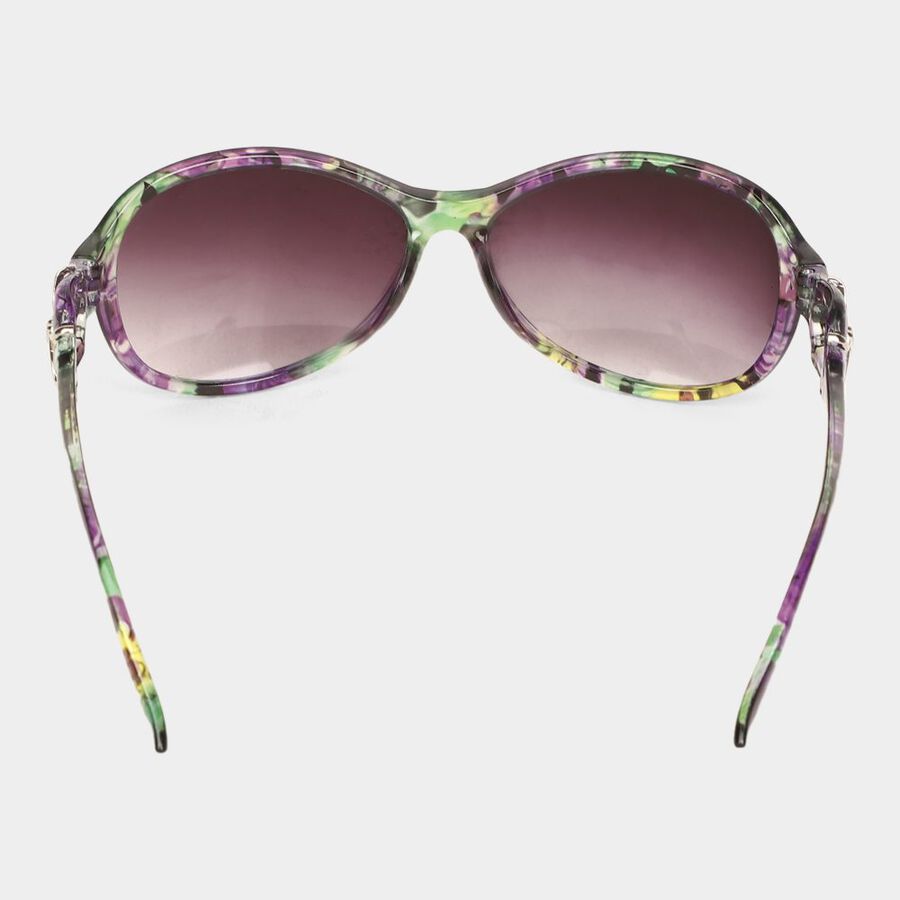 Women's Plastic Gradient Round Sunglasses, , large image number null