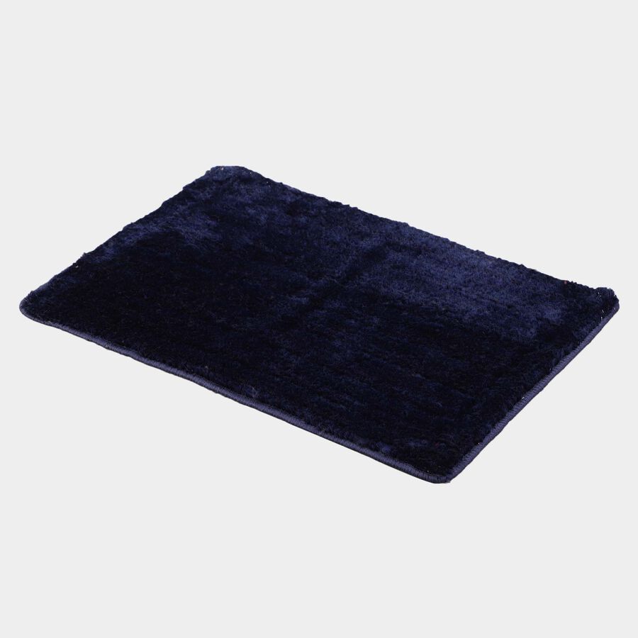 Anti-Skid Blue Polyester Door Mat, , large image number null