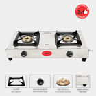 Gas Stove Stainless Steel 2 Burner, , small image number null