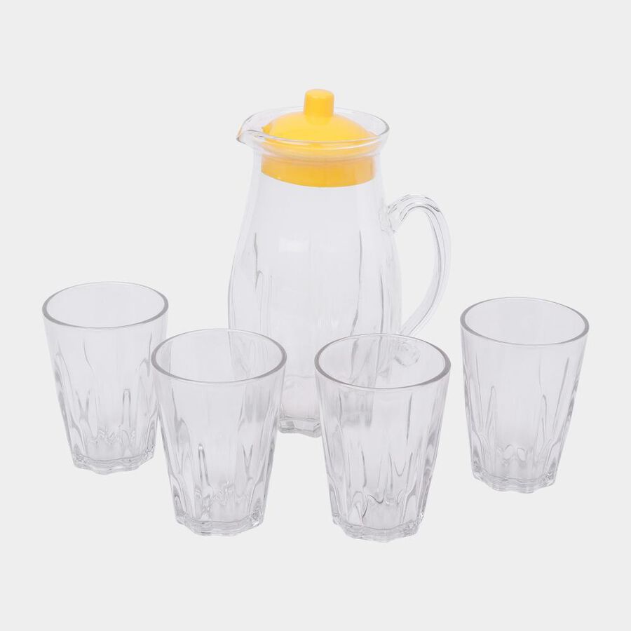 नींबू पानी सेट, 4 गिलास और 1 जार, , large image number null