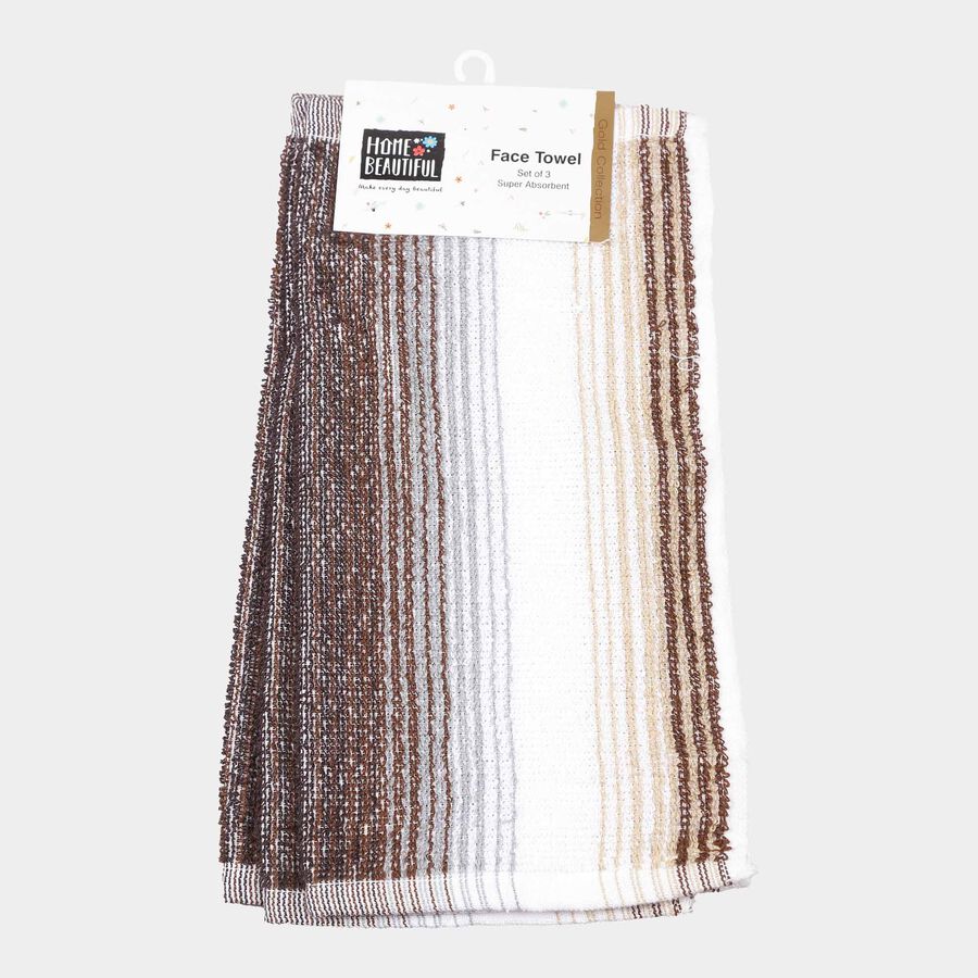 360 GSM Brown Cotton Face Towel, , large image number null