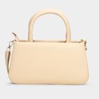 Women's Beige Polyurethane Sling Bag, , small image number null