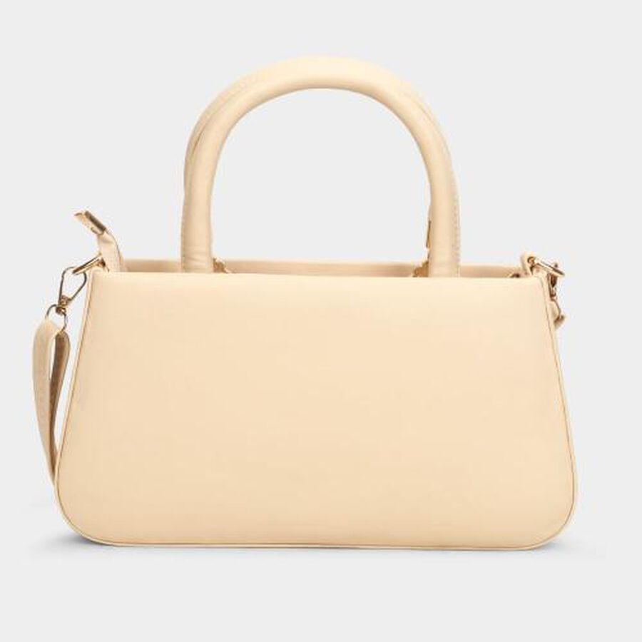 Women's Beige Polyurethane Sling Bag, , large image number null