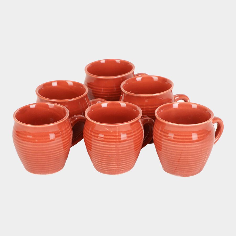 120ml Stoneware Cup, Set of 6, , large