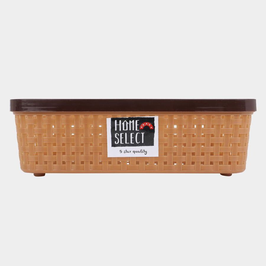 Brown Plastic Basket, , large image number null