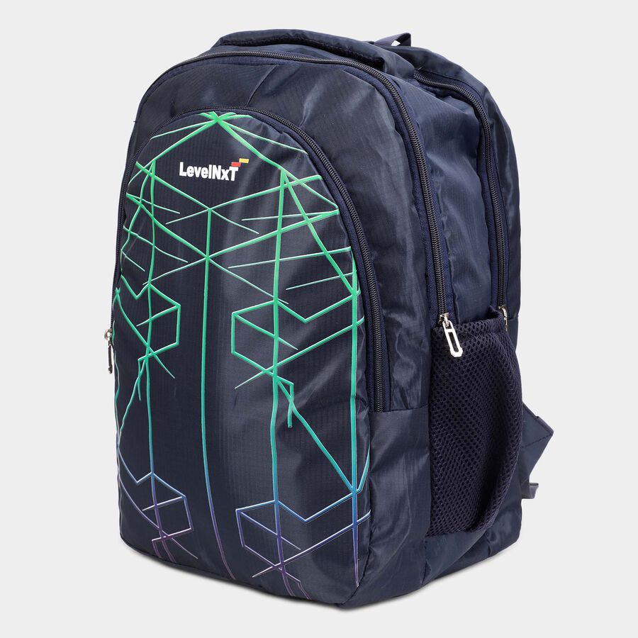Dark Blue Polyester Backpack, 24 L(Approx), , large image number null