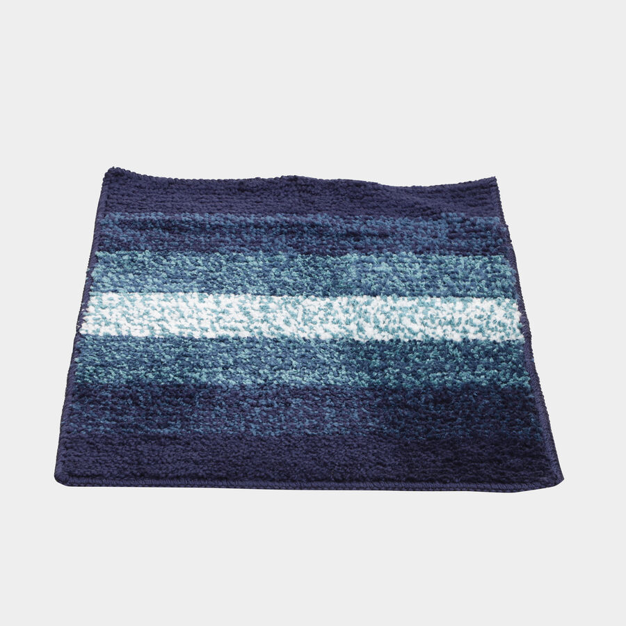Anti-Skid Blue Polyester Door Mat, , large image number null