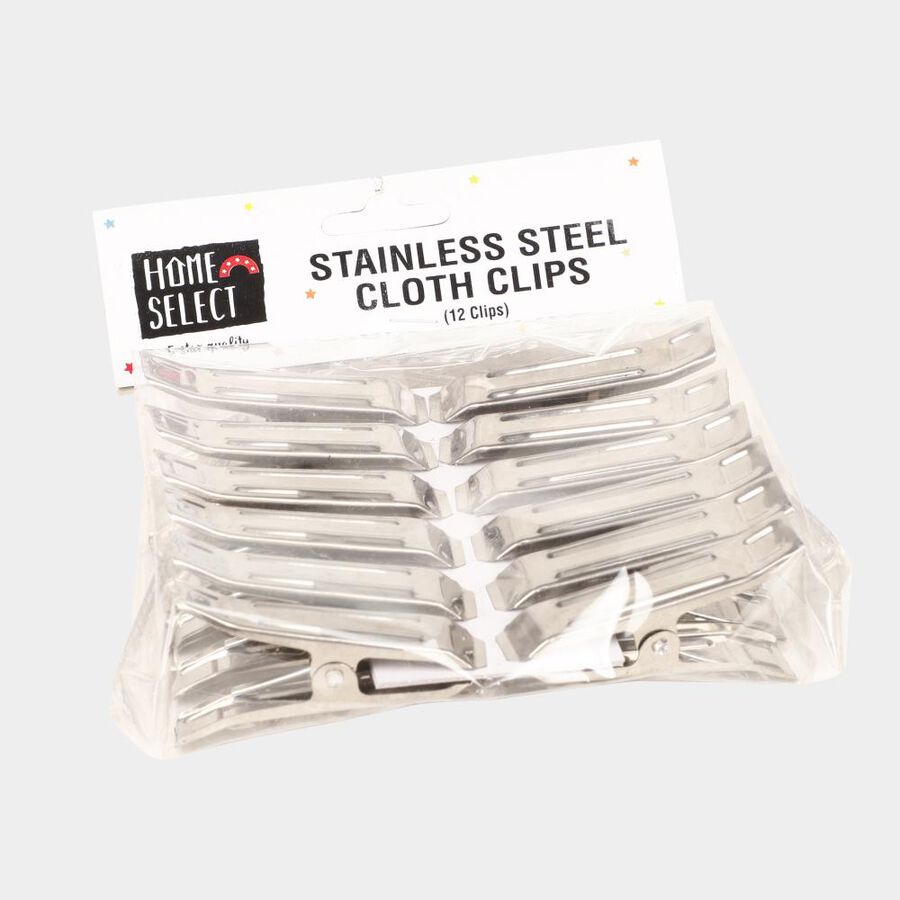 Steel Cloth Clips-Set of 15, , large image number null