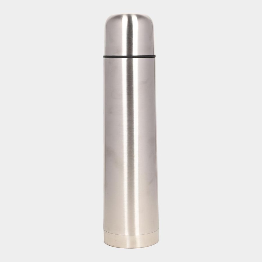 1 L Thermosteel Vacuum Insulated Double Walled Flask with Drinking Cup Lid | 24 Hours Hot and Cold Water Bottle, , large image number null