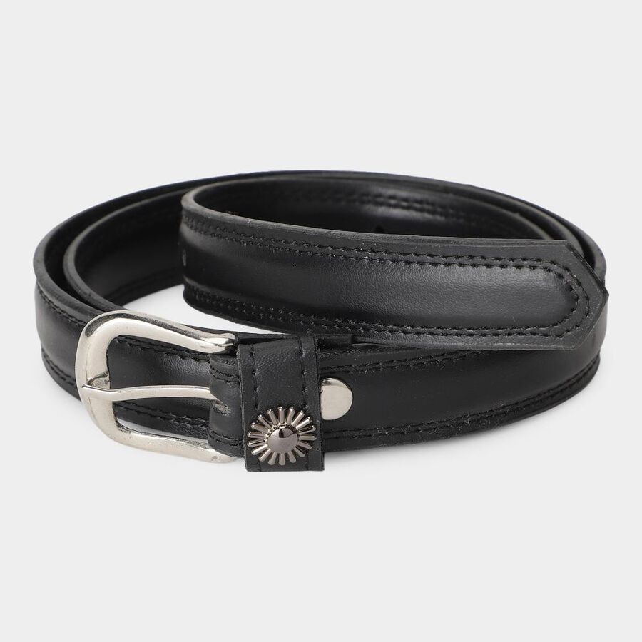 Black PU Belt, , large