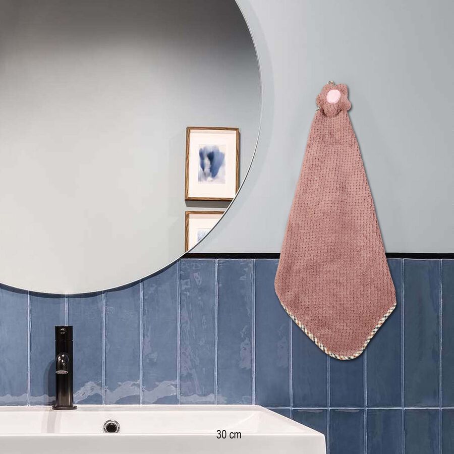 280 GSM Brown Polyester Wash Basin Towel, , large image number null