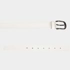 Women's White Polyurethane Belt, , small image number null