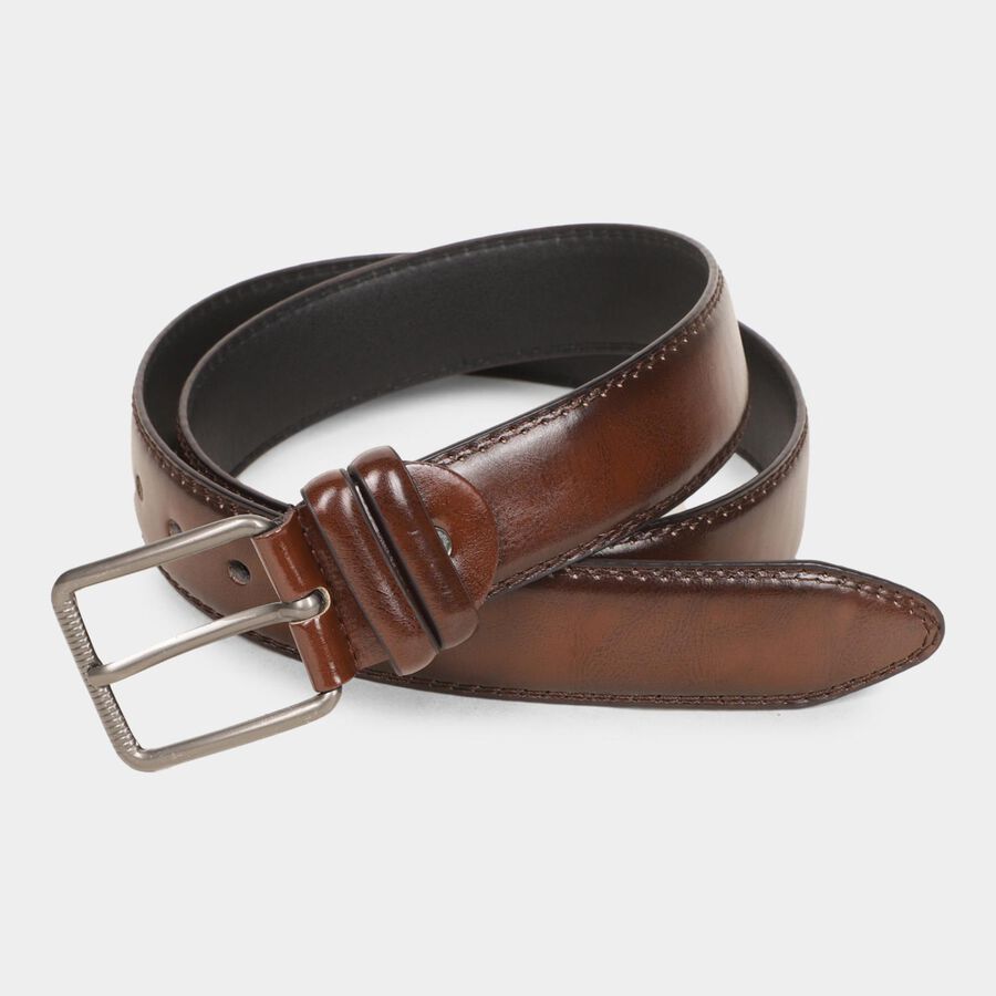 Men's Brown Polyurethane Formal Belt, , large image number null