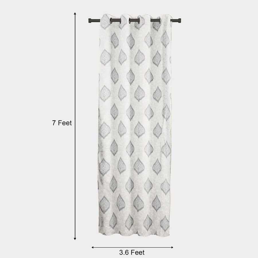 7ft. Light Grey Microfiber Door Curtain, , large image number null
