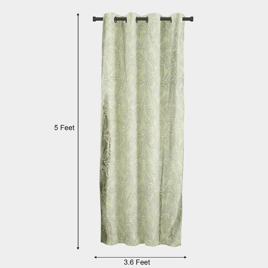 5ft. Green Window Curtain, , large image number null