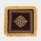 Brown Polyester Pooja Mat , , small