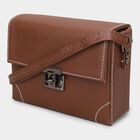 Women Brown Polyurethane Handbag, , small image number null