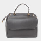 Women's Dark Grey Polyurethane Tote Bag, , small image number null